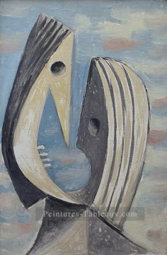  baiser Tableaux - Le baiser 1929 cubisme Pablo Picasso